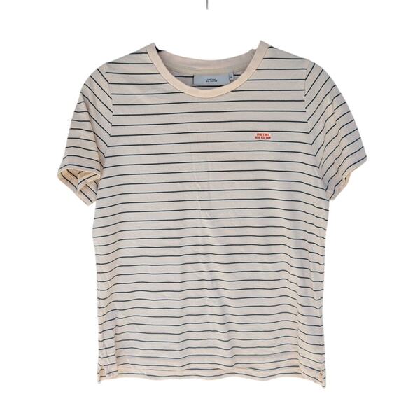 The Tiny Big Sister Oversized Striped Cotton Short Sleeve T-shirt, size 36/S - Picture 1 of 6